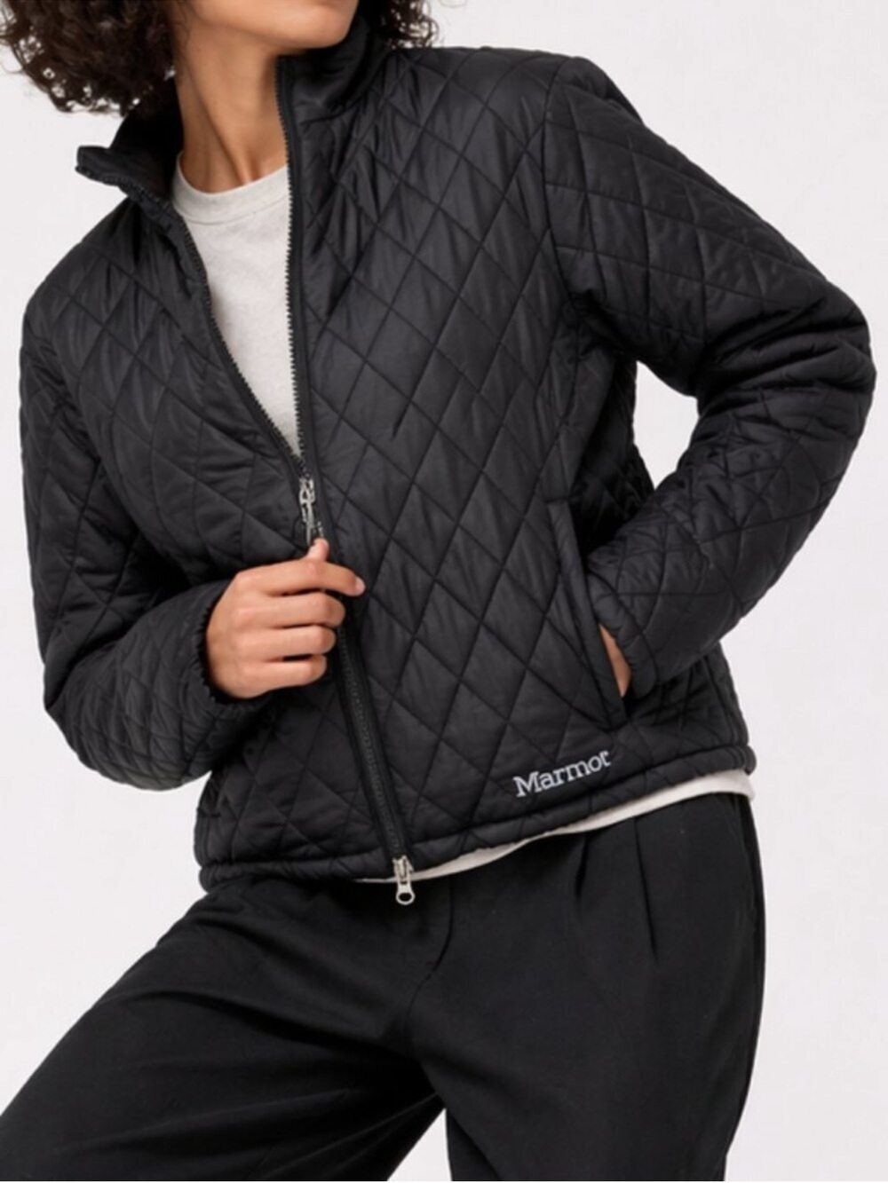 Marmot Kitzbuhel Black Quilted Puffer Lightweight Jacket Women’s Medium